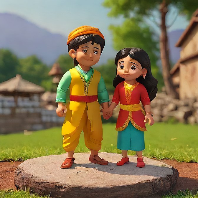 3D cartoon character art